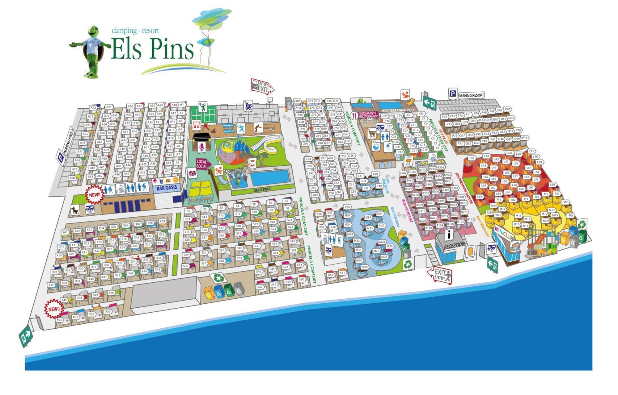 Camping Resort Els Pins Malgrat de Mar Bagian luar foto